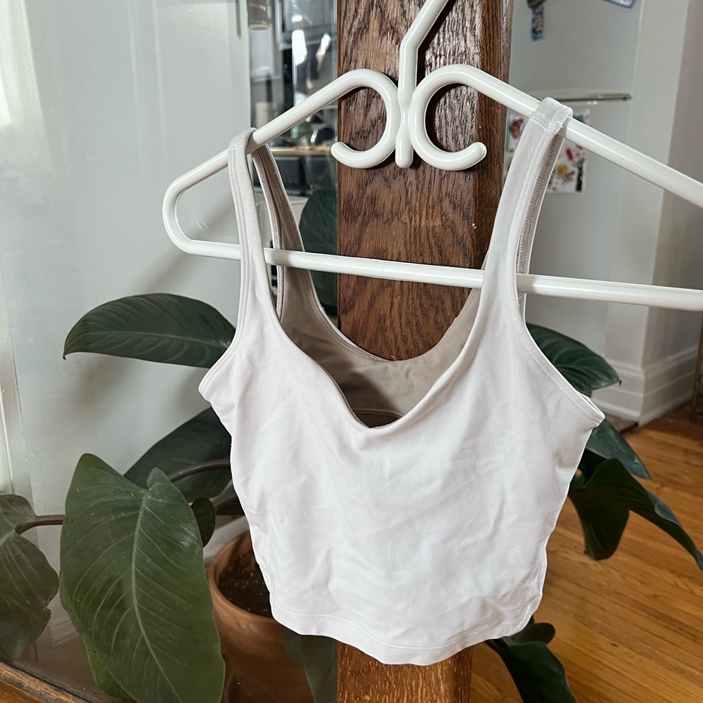 Lululemon Athletica White Tank Top - Picture 2 of 2